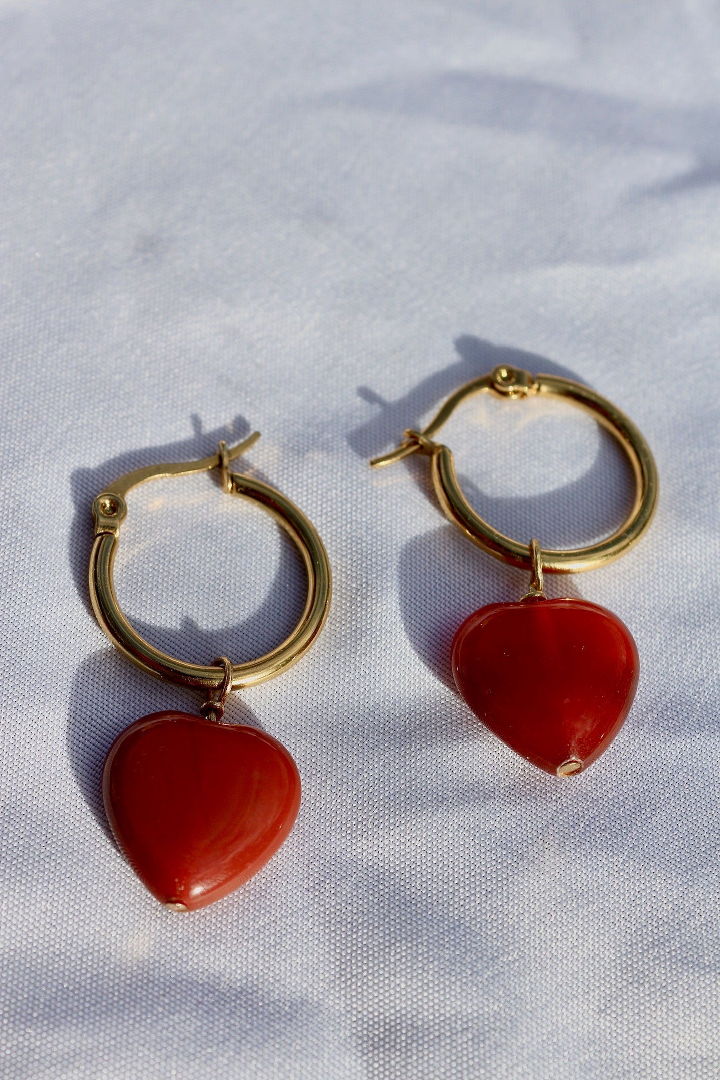 Heart Ohrringe Karneol