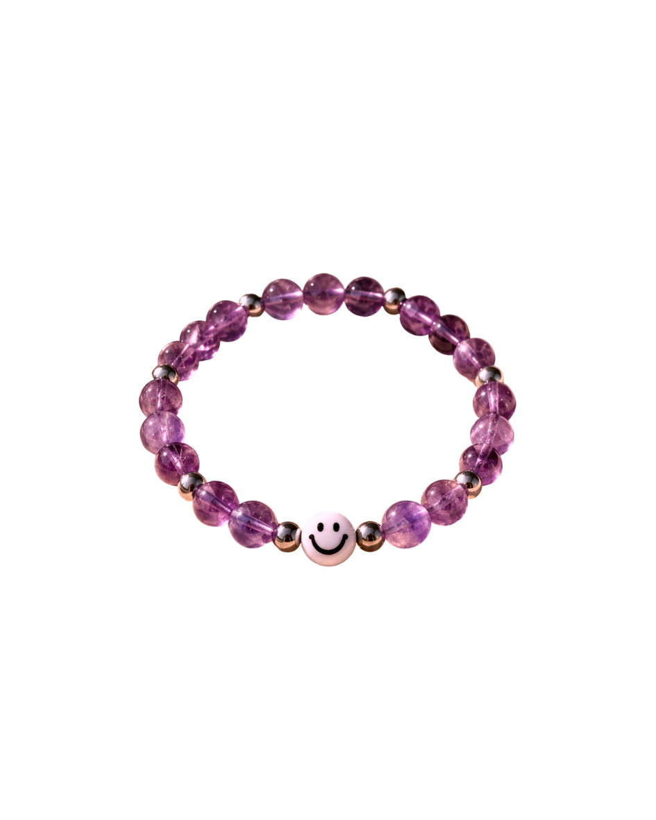 Smiley Armkettchen Amethyst