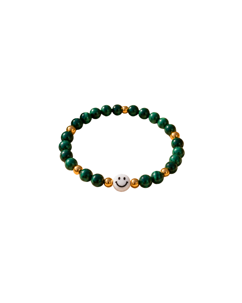Smiley Armkettchen Malachit