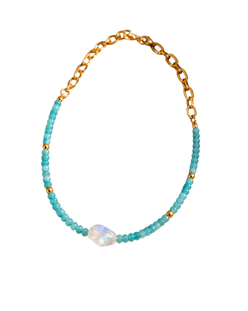Mondstein Jade Kette