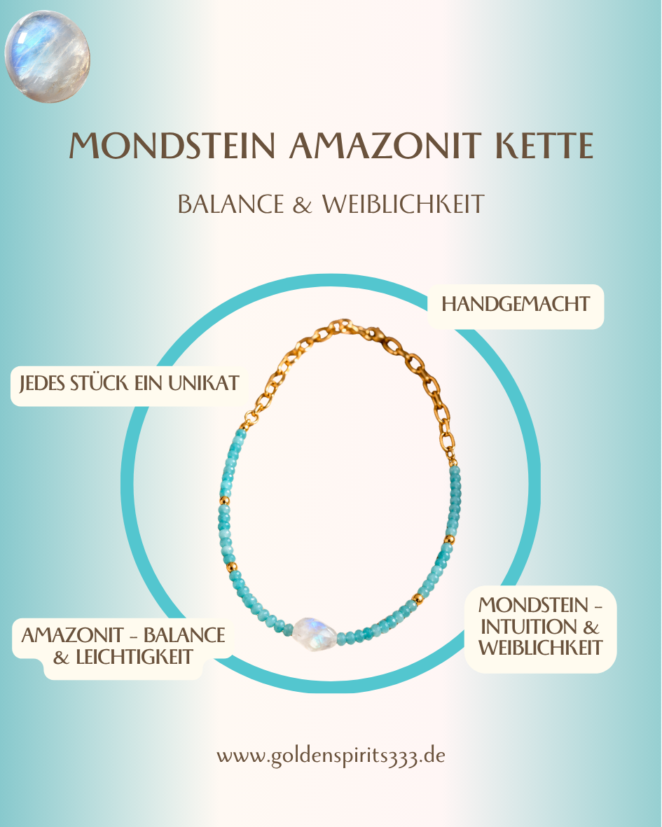 Mondstein Jade Kette