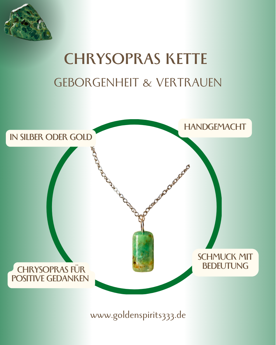 Halskette mit Chrysopras