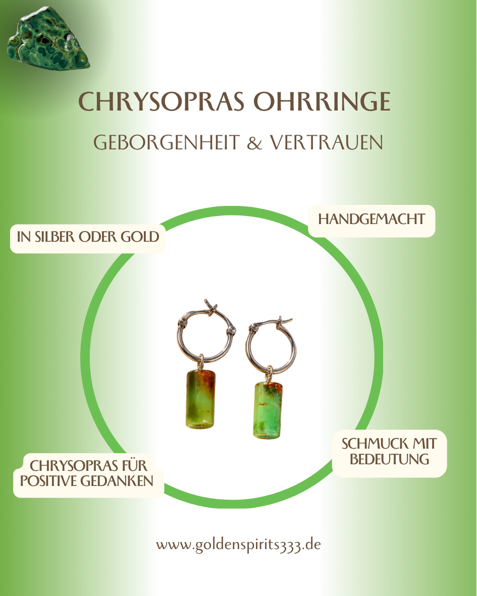 Ohrringe Chrysopras