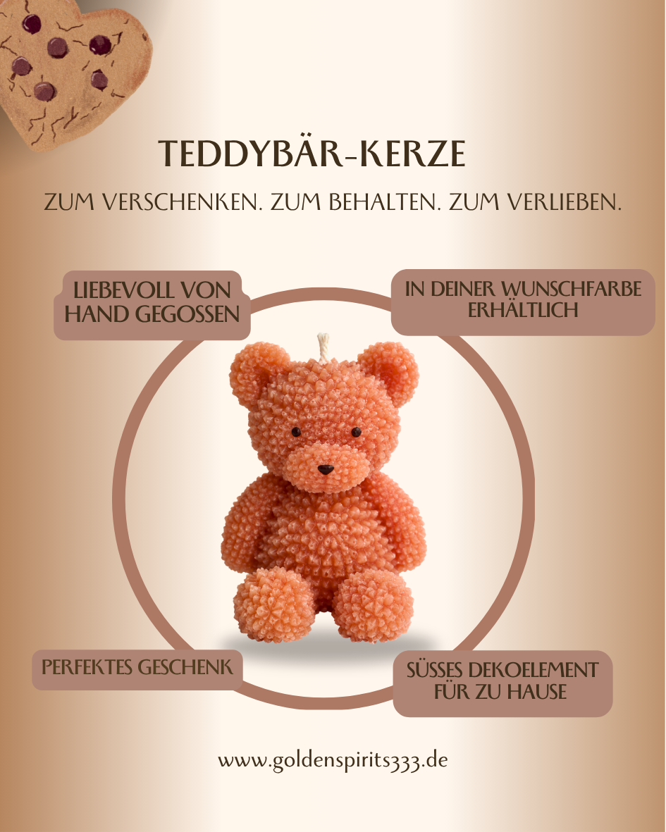 Teddybär Kerze