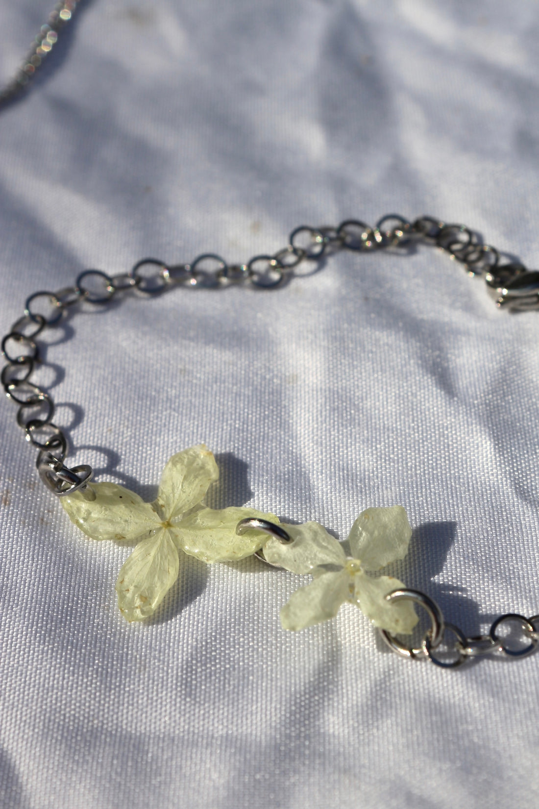 Blumen Armkette Hortensie