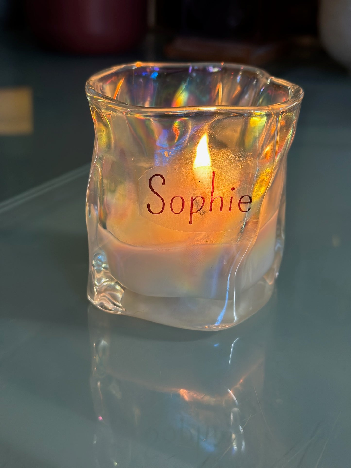 Personalisierbare Kerze