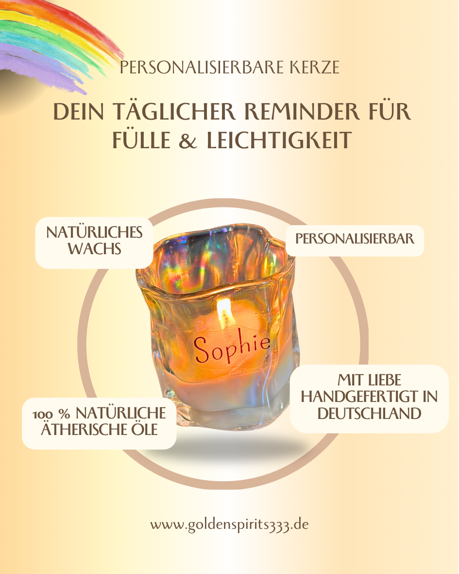 Personalisierbare Kerze