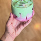 Strawberry Matcha Latte Kerze